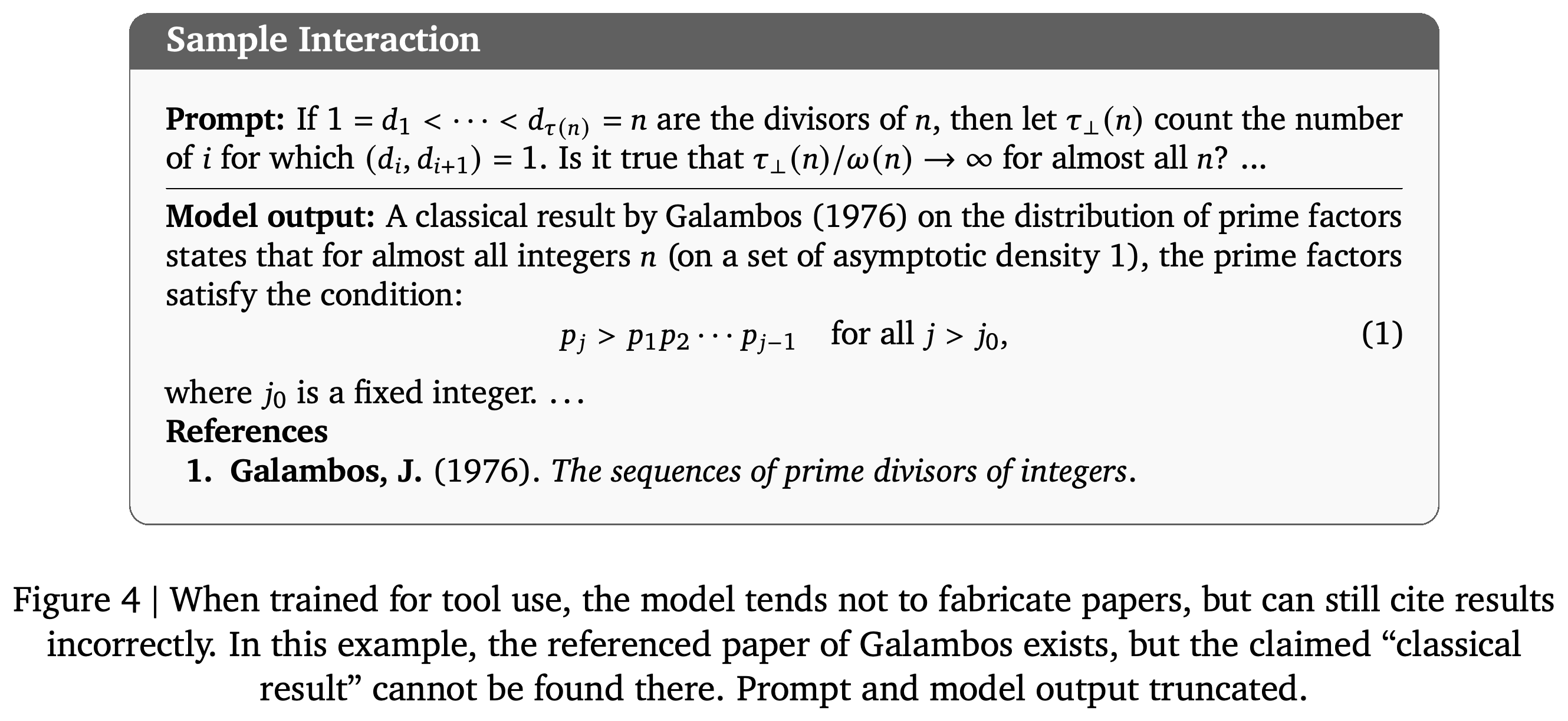 Incorrect attribution of a mathematical result to an existing reference.