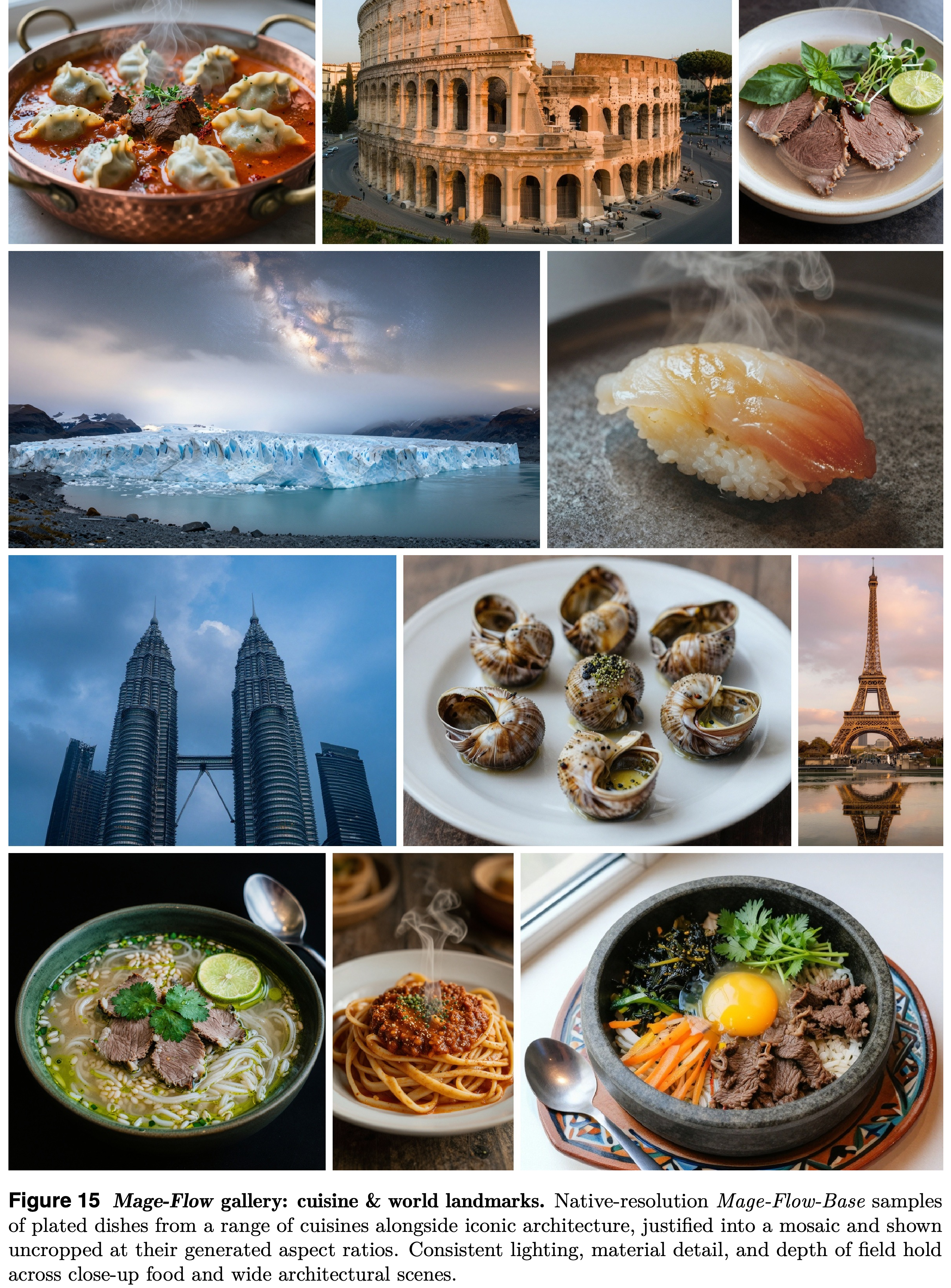 Native-resolution cuisine and world-landmark gallery.