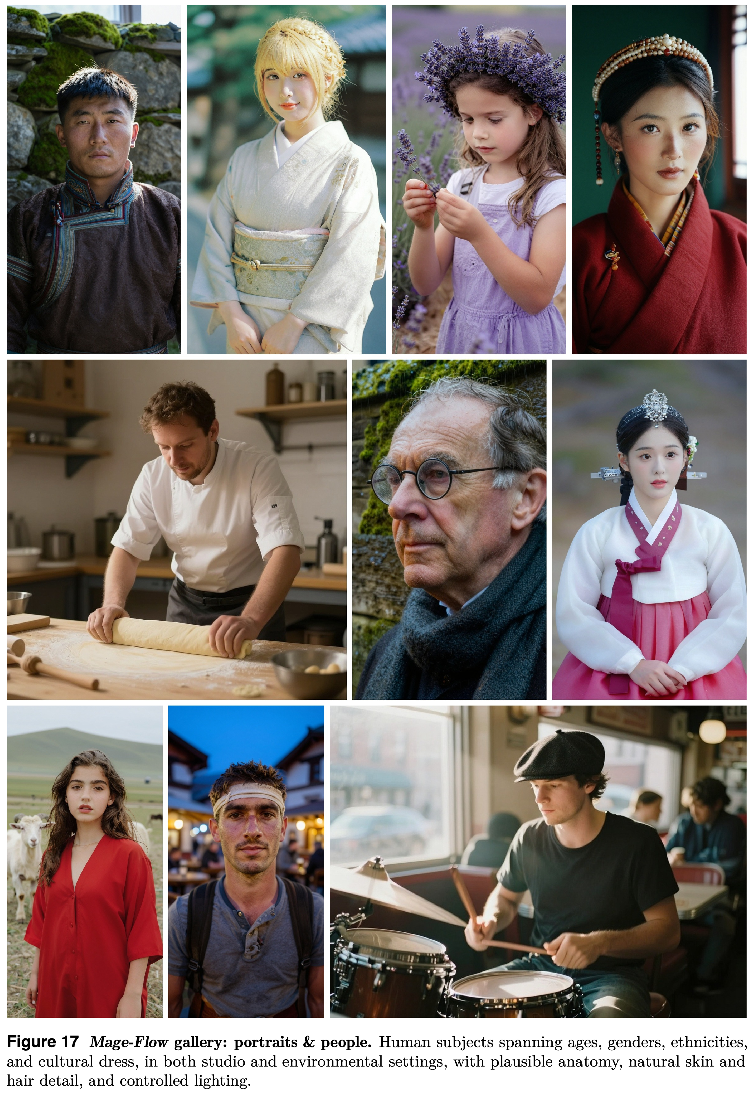 Portrait and people generation gallery.